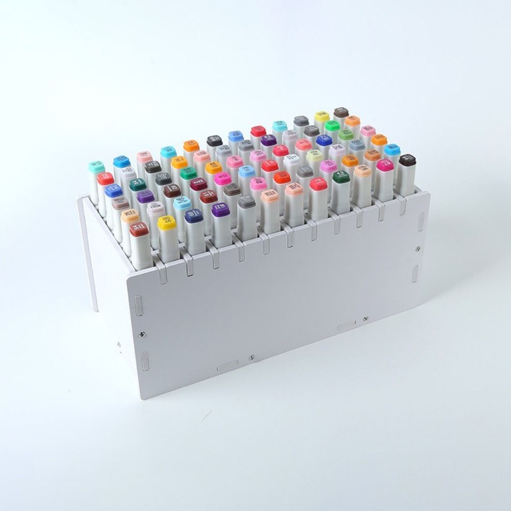 Large Capacity Marker Pen Holder 72/120/180/240 Grids Brush Storage Rack Pen Container  Home Office