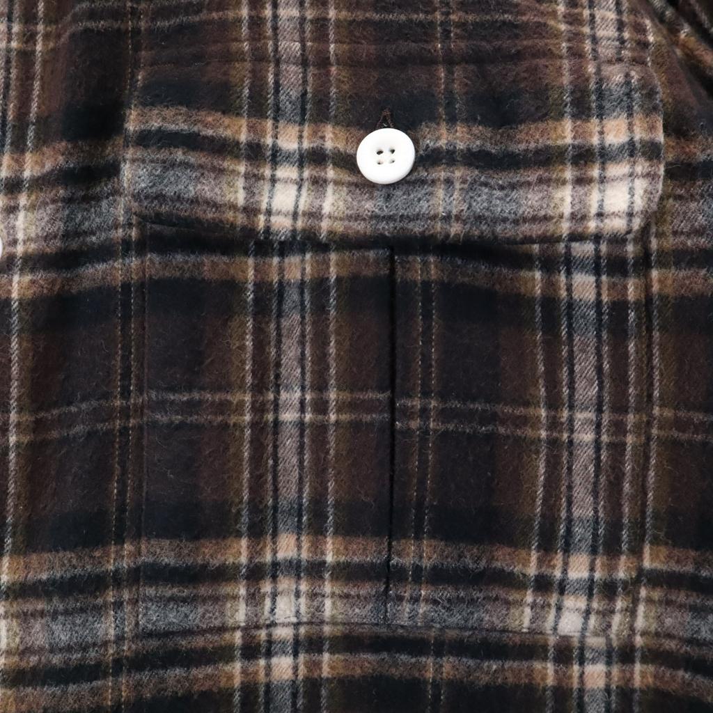 Nonnative Made In Japan Check Long Sleeve Flannel Shirt 2 Brown Men's Used