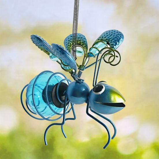Solar-Powered Hanging Ant Light Garden Decoration IP65 Waterproof Auto Charging Backyard Balcony Solar Fairy Light Hanging Pendant