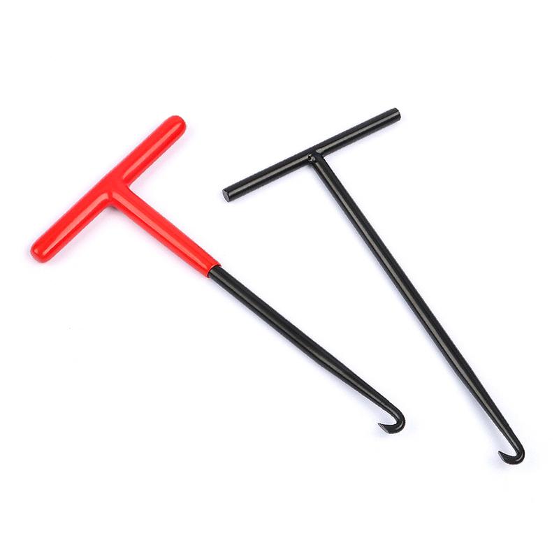 1 шт. Съемник пружин выхлопной системы Ремонтный инструмент для снятия пружин Мотоциклетный крюк для пружин выхлопной системы Т-образная рукоятка Установочные крюки