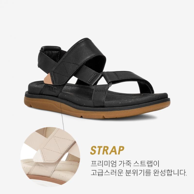 Teva Women S Soft Leather Sandal Madera Slingback Stvf2412570 Blk