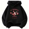This new autumn/winter children's trendy hoodie features a cute strawberry pattern and exudes a retro 90s vibe.