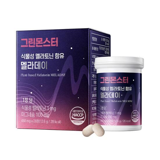 GREEN MONSTER Растительный мелатонин содержит Меладей 28 таблеток (28-дневная поставка)