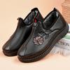 Autumn and Winter New Velvet Warm Leather Surface Waterproof Middle-aged and Old Woman with Cotton Shoes