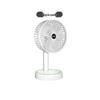 OEING Portable Rechargeable Outdoor Fan, USB Silent Oscillating Camping Tent Fan, Desktop Handheld 2-in-1, Black