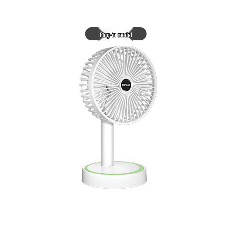 OEING Portable Rechargeable Outdoor Fan, USB Silent Oscillating Camping Tent Fan, Desktop Handheld 2-in-1, Black