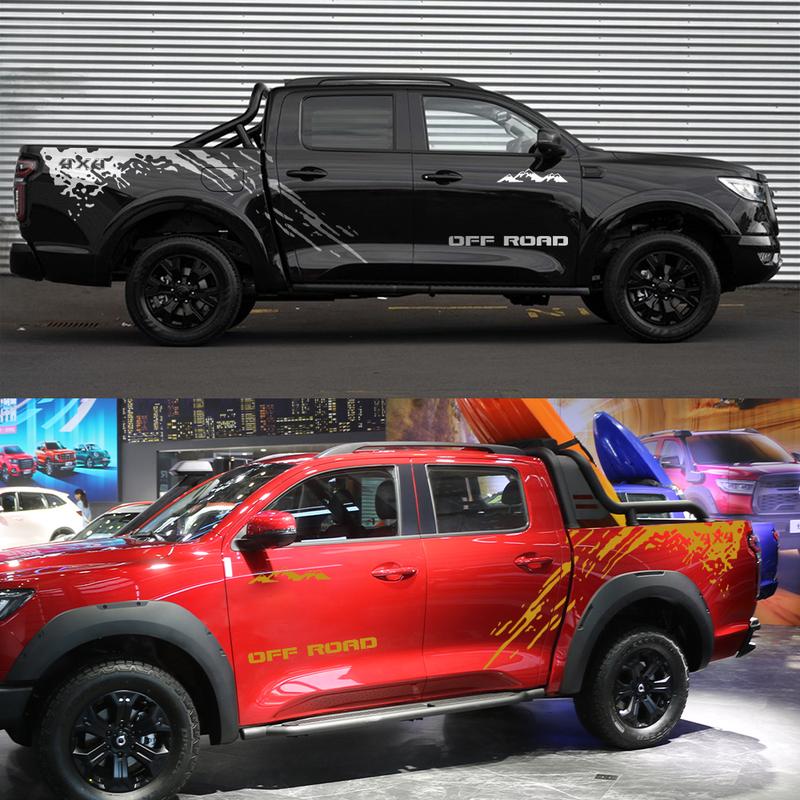 Наклейки на бок крышки багажника пикапа Для GWM Poer Pao Wingle Great Wall Грузовик Mudslinger Боковое виниловое декоративное покрытие Автоаксессуары
