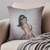 actress AAriana Grande Cushion Cover Pillowcase Antidustmite Invisible Zipper Short Plush Sofa Cushion