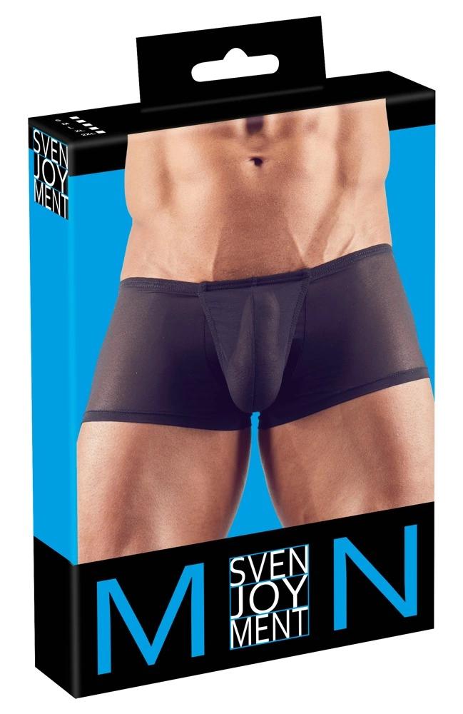 Svenjoyment - Black Semi-Transparent Boxer Shorts with Penis Bulge M