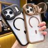 Магнитный держатель для линз Чехол для телефона для iPhone 17 Pro Max, Совместим с моделями Apple, Прозрачный дизайн для трансграничной продажи.