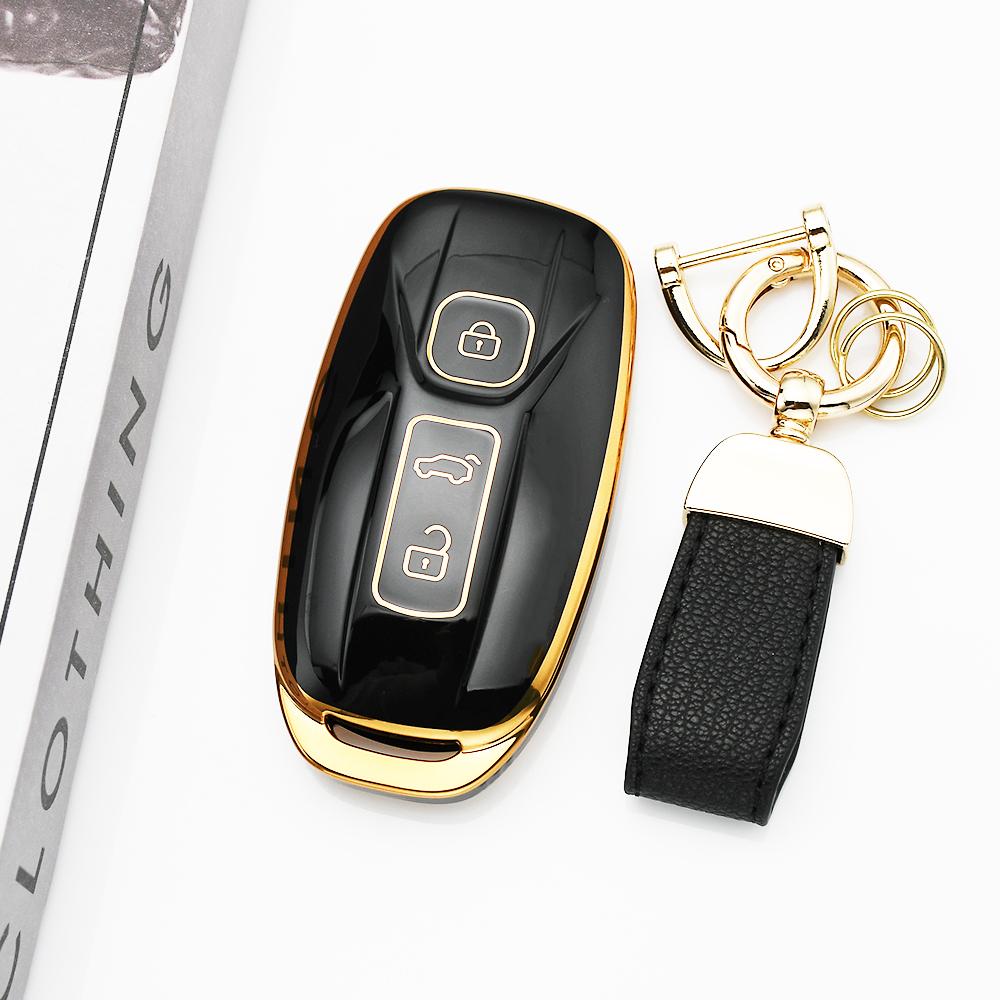 Для Aiways U5 Pro U5 Se U6 - 3 Кнопки ТПУ Автомобильный Чехол Брелок Чехол для Ключа Автомобиля Держатель Защитник Брелок Брелок