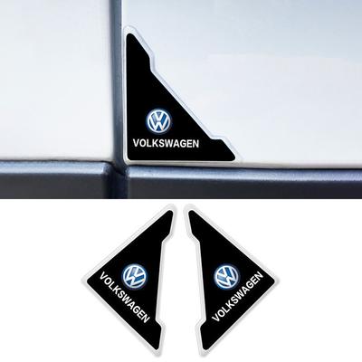 Для VOLKSWAGEN 2 шт. Наклейки-защита углов дверей автомобиля Стайлинг автомобиля Для Volkswagen VW GTI Golf 4 5 6 Passat B6 Jetta Tour