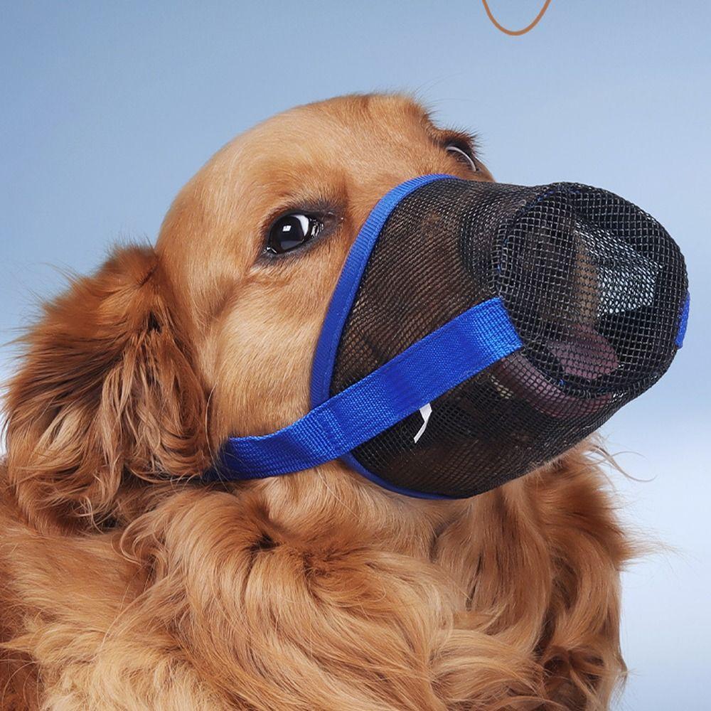 Adjustable Dog Mouth Masks Plastic Mesh Dog Face Mask For Small To Large Dogs