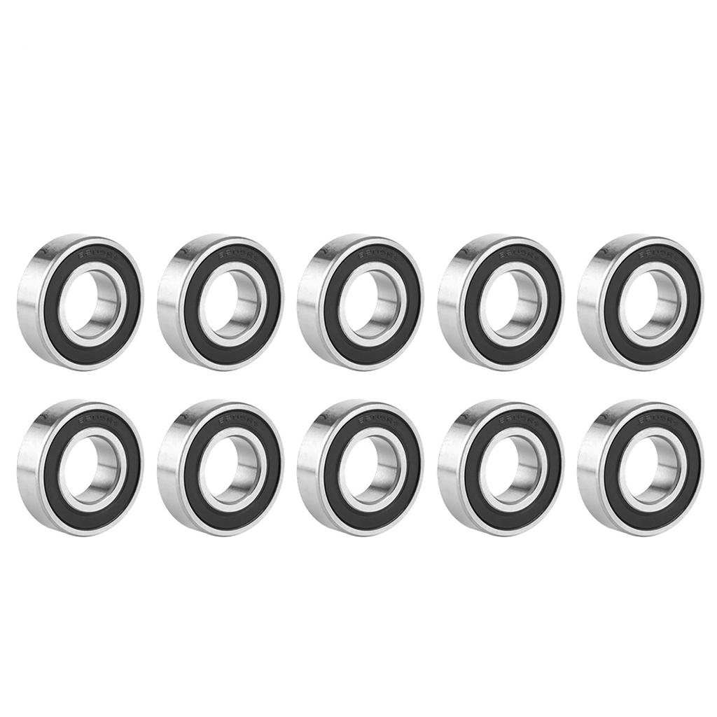 10Pcs 6205 2RS High Speed Double Sided Seal Deep Groove Raceway Ball Bearing