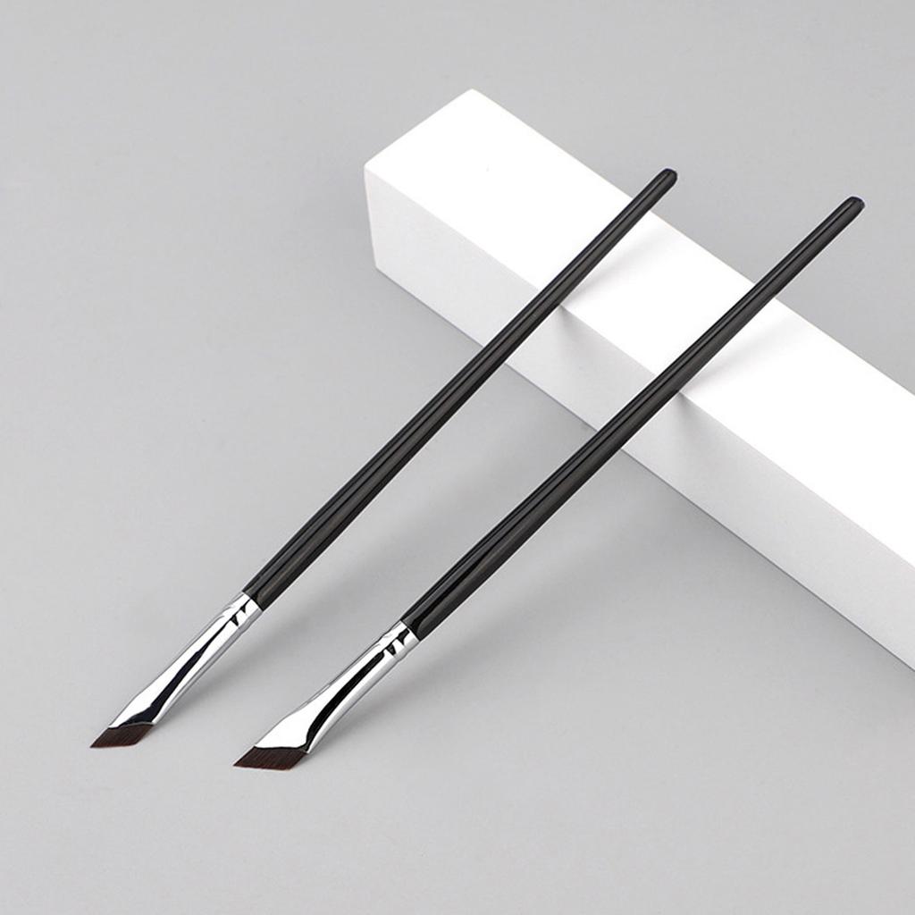 1/2 Профессиональные кисти для макияжа глаз Тонкая скошенная кисть для подводки глаз Плоская кисть для бровей Подводка для бровей Кисти для макияжа губ