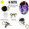12Pcs 20LED Solar Light Outdoor Garden Lamp Solar Wine Bottle Cork Light Fairy String Light Waterproof Weddin Party Garden Decor