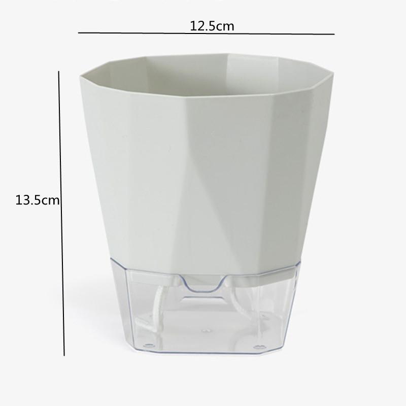 Цветочный горшок для растений с самополивом, прозрачный посадочный горшок, бассейн для хранения воды, садовые принадлежности, домашний декор FU