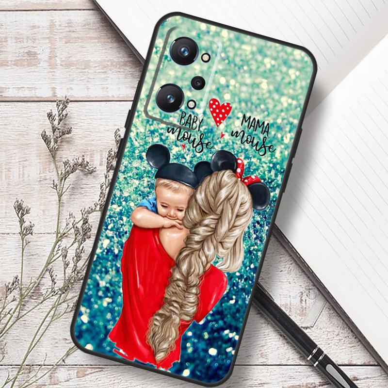 Baby Mom Girl For Realme 14 10 11 12 13 Pro Plus GT 6 6T 5 GT7 Pro C67 C61 C55 C53 C51 C21Y C25S C75 Case