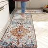 Retro Persian Kitchen Floor Mat Laundry Room Nonslip Long Strip Mat Interior Hallway Soft Rug Machine-washable Front Door Mat