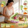 Multifuntional Vegetable Chopper With Stainless Steel Blades For Home Cooking And Meal Prep