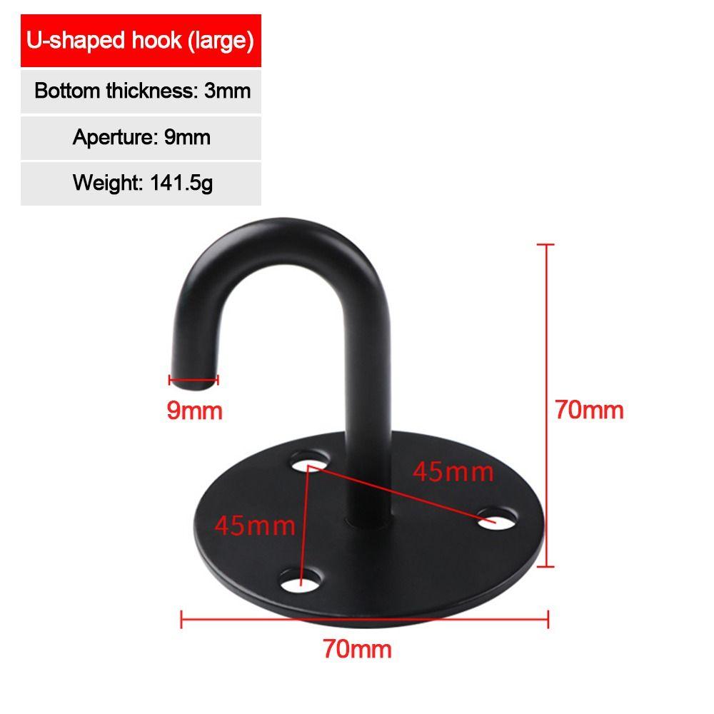 1Pcs U/J-Shaped Wall Hook Plate Deck Door Buckle New Ceiling Mount Hanger  for Fan Lamp
