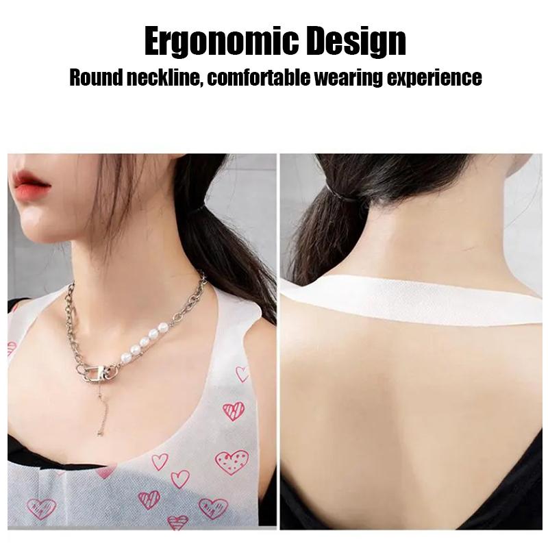 Одноразовый нетканый фартук Дышащий Семейный обед Барбекю Кейтеринг Фартук-накидка