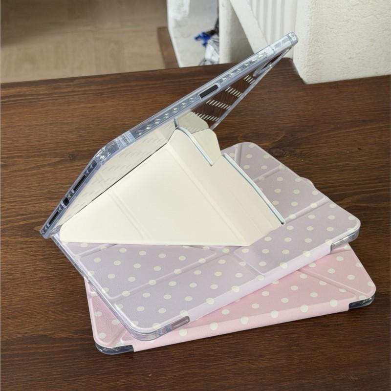 Корейский INS чехол для планшета в горошек для iPad Air 3 2019 Pro 10.5 Air4 5 10.9 дюймов 10-го 2022 Air6 7 11 M3 2025 Минималистичный стильный чехол