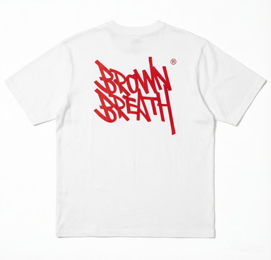 Retro Red Graffiti Text Print Oversized T Shirt Unisex Hip Hop Street Art Culture Back Graphic Short Sleeve Cotton Casual Tops 2026