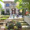 Colorful Crystal Prisms Suncatchers Reflective Handmade Garden Suncatcher Metal Stake with Hook Exquisite