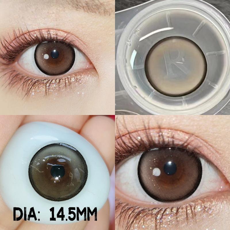 Контактные цветные линзы MillCreek Big Eyes 14.5MM для близорукости, годовое использование, градуированные контактные линзы