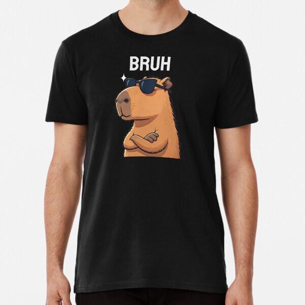 Bruh capybara T-Shirt S-5XL Best T-Shirt