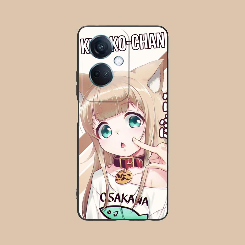 Anime Kinako Hara Mobile Phone Case for OPPO Reno 14 13 12 11 10 9 8 7 6 5 F T Pro 5G Colorful Printing Cover Cellphones Luxury