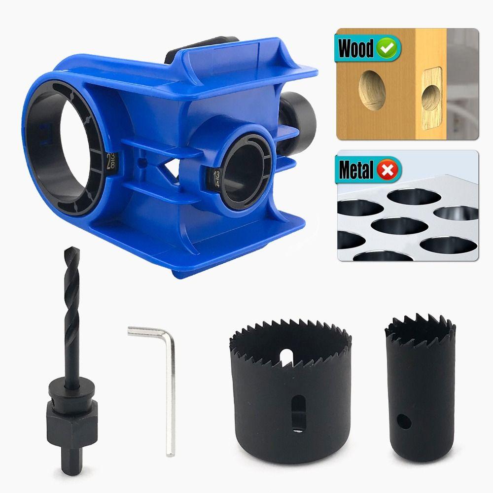 Yellow/Blue/Red/Orange Ball Lock Hole Opener Woodworking Hole Saw Tool  Only for Wood Door