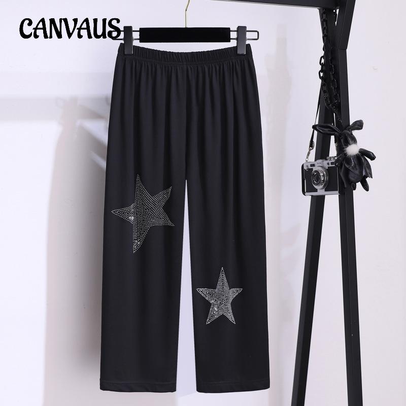 Летние брюки, узкие брюки, женские брюки больших размеров