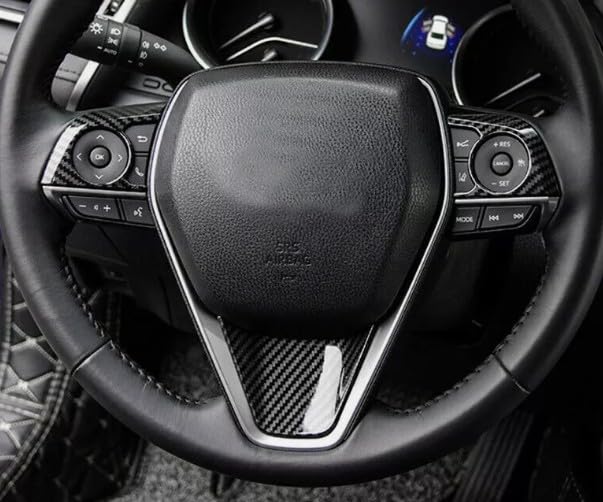 FUKUARE Накладка на переключатель рулевого управления из черного углеволокна для Camry 70, Crown 220 и Corolla 210 серии, серии,