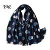 Soft Skin-friendly Scarves Polka Dot Silk Scarf for Women, Lightweight Tassel Shawl, Elegant Breathable Shawl Wrap Spring Summer Autumn Winter,