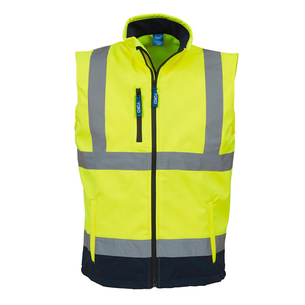Yoko Мужское теплое боди/рабочая одежда Hi Vis Softshell (2 шт. в упаковке)
