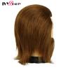 100% Human Hair Mannequin Head Male Barber Hairdresser Manikin Head Training Doll Head For Beauty Hairdresser Practice CuttIing