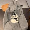 Women's Cute Snowman Hooded Sweater - Cozy Autumn/Winter Knitted Top