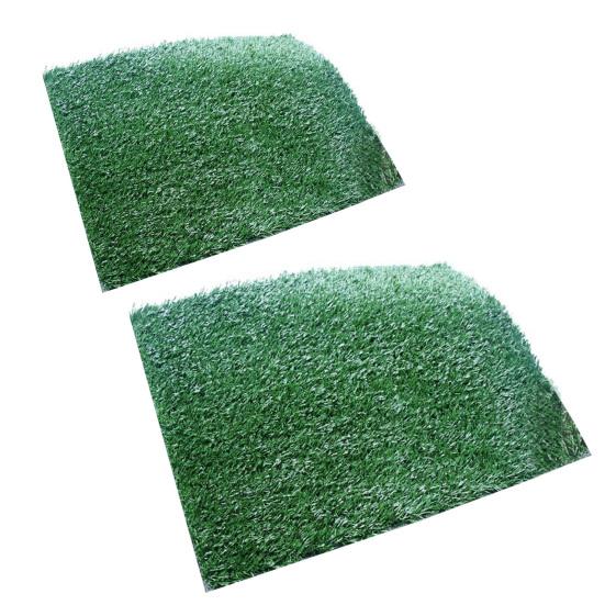 ПЭ Имитация газона Искусственная трава Ковер Для помещений и улицы Реалистичная трава с дренажными отверстиями Низкий уход Коврик для собачьей мочи Легкий