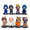 Модная одежда Фигурка-экшн NARUTO 8 шт./комплект Кьюби Наруто Шукаку Гаара Сакура Саске Учиха Какаши Хината Q-версия Модель