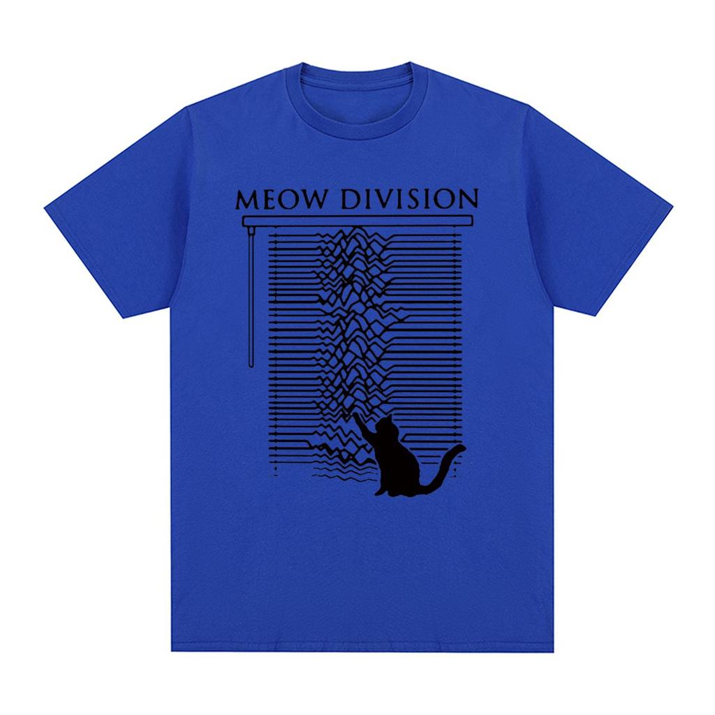 Joy Division Unknown Pleasure Cat Vintage T-shirt Fashion 80s Post Punk Band Cotton Men T Shirt New Tee Tshirt Womens Tops