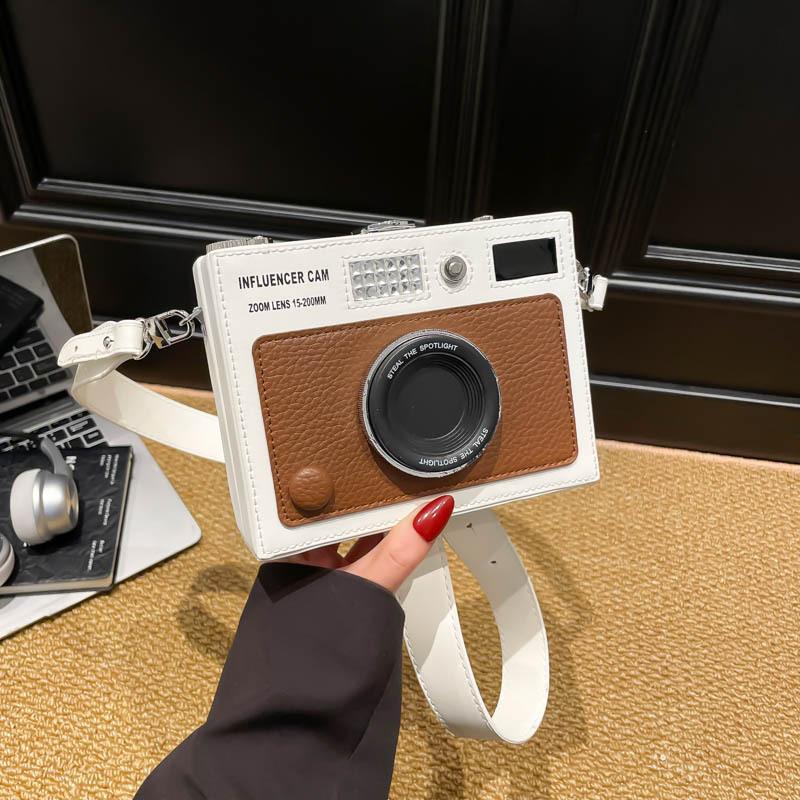 3D Camera Bag for Women Trendy Style Crossbody Box Bag Versatile Street Small Square Bag