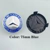 WZKGC1 For Mercedes Benz 1Pc 75mm Car Wheel Center Caps For Mercedes Benz W203 W204 W205 W212 W213 W222 W223 X253 W176 W177  C118 W166