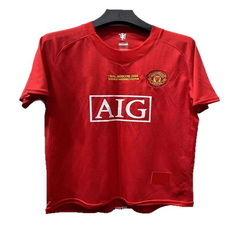 Retro Soccer Jersey Man Utd Arsenal City Vintage Football Shirt 7 Ronaldo Training Wear