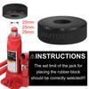 Heavy Duty Rubber Jack Pad Cushion with Enhances Grip Anti Slip Rubber Jack Support Pad for Car Lifting & Maintenance