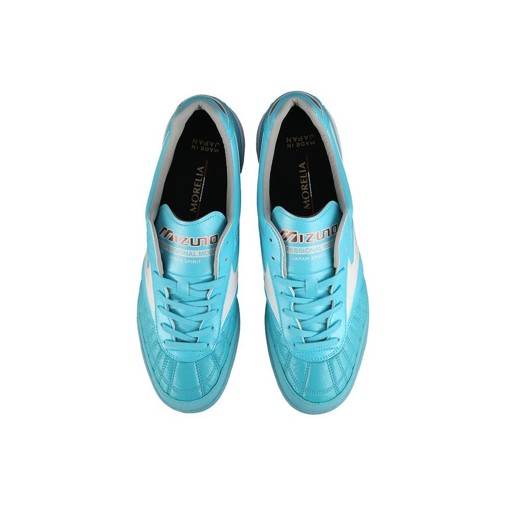 Mizuno Morelia M8 Высококлассные TF (Резиновые шипы) Кенгуру Кожа Амортизирующие Нескользящие Прочные Футбольные Бутсы Мужские Футбольные Бутсы Серые Белые Q1GB230025