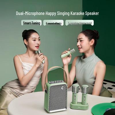 Портативная Bluetooth-колонка Divoom SongBird-HQ KTV с двумя микрофонами, штекер CN (адаптер в комплекте)