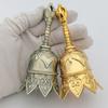 Christmas Clear Sound Hand Bell Alloy Metal Retro Rose Church Bell Pet Training Bells For Restaurant Bar Jingle Church School