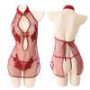 Sex lingerie sexy cheongsam women's transparent lace nightdress blood drops tease passion seduction suit